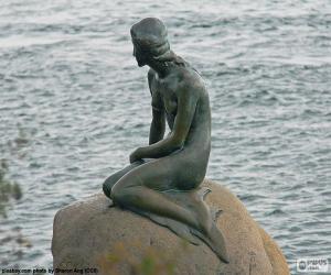 Puzle A pequena sereia, Copenhaga, Dinamarca