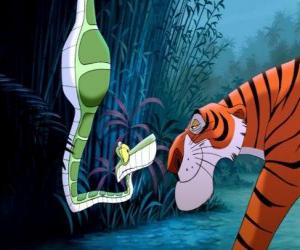 Puzle A serpente Kaa e do tigre Serekan