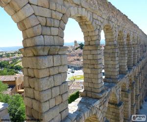 Puzle Aqueduto de Segóvia, um dos mais importantes monumentos romanos e melhor conservados de Espanha e da Península Ibérica