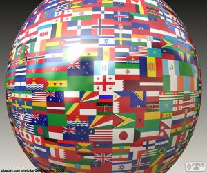 Puzle Bandeira de os Emirados Árabes Unidos ou Emiratos Árabes Unidos 
