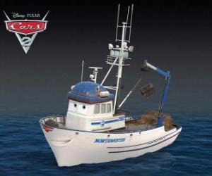 Puzle Barco de pesca do caranguejo chamado Crabby