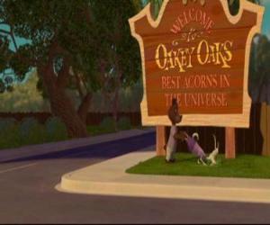 Puzle Bem-indicações para a cidade de Oakey Oaks
