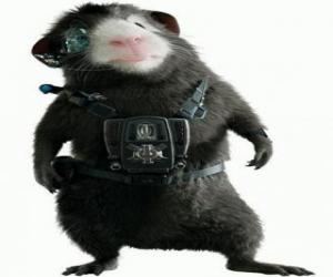 Puzle Blaster a cobaia, o especialista nas armas e no transporte da equipe G-Force