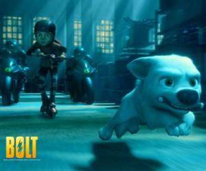 Puzle Bolt e Penny fogem dos maus