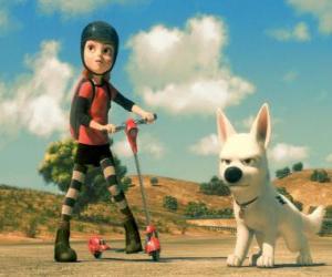Puzle Bolt irritado e Penny, a sua amiga