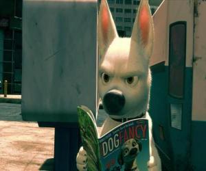 Puzle Bolt lendo uma revista