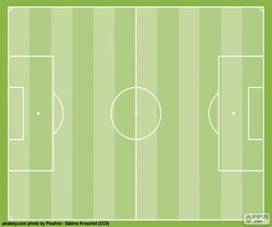 Puzle Campo de futebol, Campo de jogo do futebol