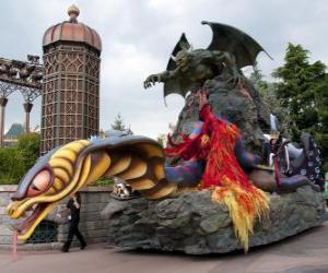 Puzle Carro Alegórico os vilões - Disneyland Paris -