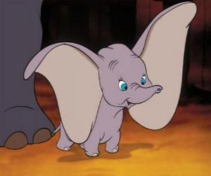 Puzle Dumbo, o pequeno elefante com grandes orelhas