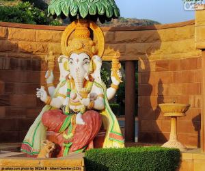 Puzle Ganexa ou Ganesha, o deus do intelecto e da sabedoria