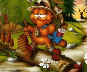 Puzle Garfield andarilho