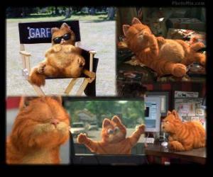 Puzle Garfield em várias imagens