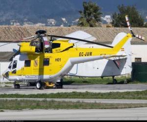Puzle Helicóptero grande