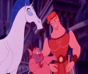 Puzle Hércules, Phil (formador de heróis) e Pégaso (voando cavalo)