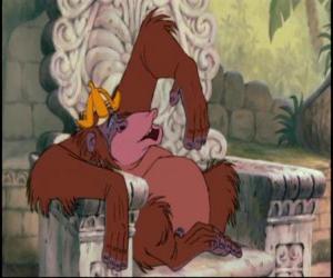 Puzle King Louie, que quer o segredo do fogo em seu trono