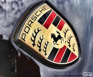 Puzle Logo da Porsche, marca alemã de carros de luxo