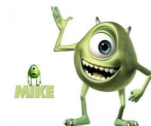 Puzle Michael Mike Wazowski é o melhor amigo de Sulley é um olho com as mãos e os pés