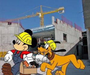 Puzle Mickey Mouse e Plutão operadores
