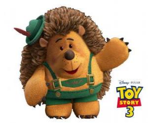 Puzle Mr. Pricklepants é um ouriço do brinquedo, é um brinquedo de Bonnie