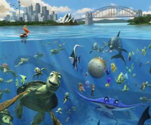 Puzle Nemo's amigos na costa de Sydney