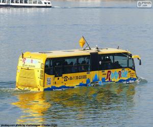 Puzle Ônibus Anfíbio