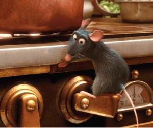 Puzle Rémy regulação do gás na cozinha