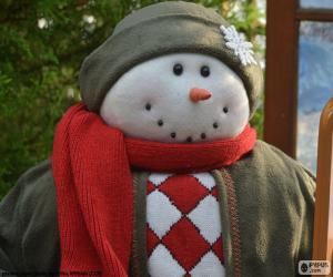 Puzle Rosto boneco de neve