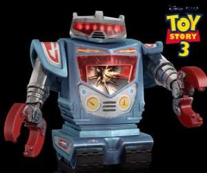 Puzle Sparks é um robô de brinquedo do Berçário Sunnyside em Toy Story 3