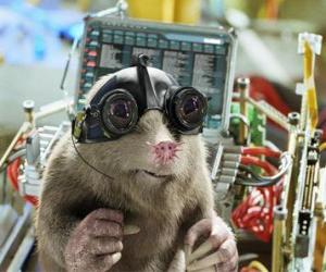 Puzle Speckles, a toupeira-nariz-de-estrela, o especialista em informática da equipe G Force