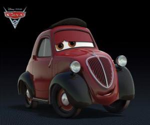 Puzle Tio Topolino, o tio do Luigi, um carro Fiat 500