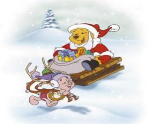 Puzle Ursino Puff ou Winnie the Pooh e Piglet 