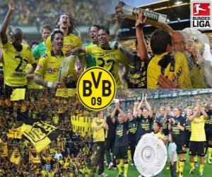 Puzle 09 BV Borussia Dortmund, campeão da Bundesliga 2010-11