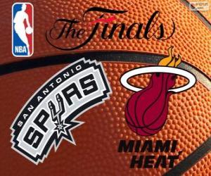 Puzle 2014 NBA finais. San Antonio Spurs vs Miami Heat