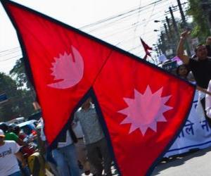 Puzle A bandeira do Nepal