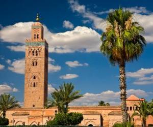 Puzle A Mesquita de Koutoubia, Marraquexe, Marrocos