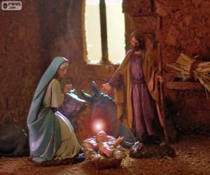 Puzle A Sagrada Família na noite de Natal