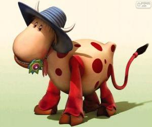 Puzle A vaca Ermintrude, um dos personagens de Carrossel Mágico