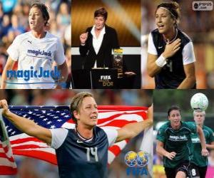 Puzle Abby Wambach jogador do mundo da Copa do Ano 2012