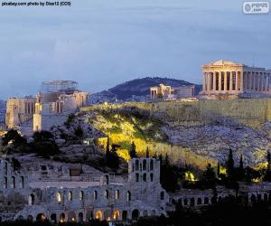 Puzle Acrópole de Atenas, Grécia