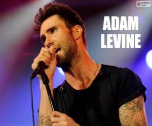 Puzle Adam Levine vocalista e guitarrista da banda Maroon 5