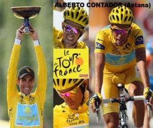 Puzle Alberto Contador campeão o Tour de France 2009