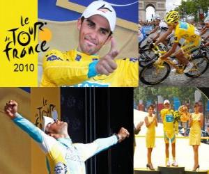 Puzle Alberto Contador campeão o Tour de France 2010