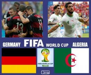 Puzle Alemanha - Argélia, oitava final, Brasil 2014