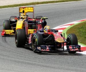 Puzle Alguersuari - Toro Rosso - Barcelona 2010