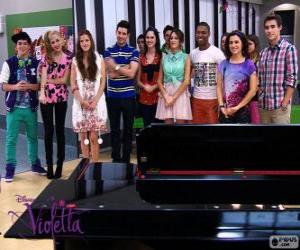 Puzle Alguns dos personagens de Violetta 2