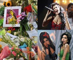Puzle Amy Winehouse foi um Inglês cantor e compositor, conhecido por sua mistura de vários gêneros
