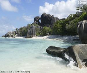 Puzle Anse Source d'Argent, Seychelles