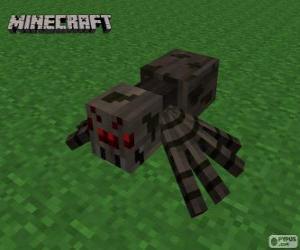 Puzle Aranha, uma das criaturas de Minecraft