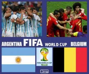 Puzle Argentina - Bélgica, quartas de final, Brasil 2014