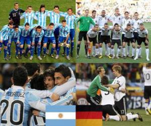 Puzle Argentina - Deutschland, quartas, África do Sul 2010